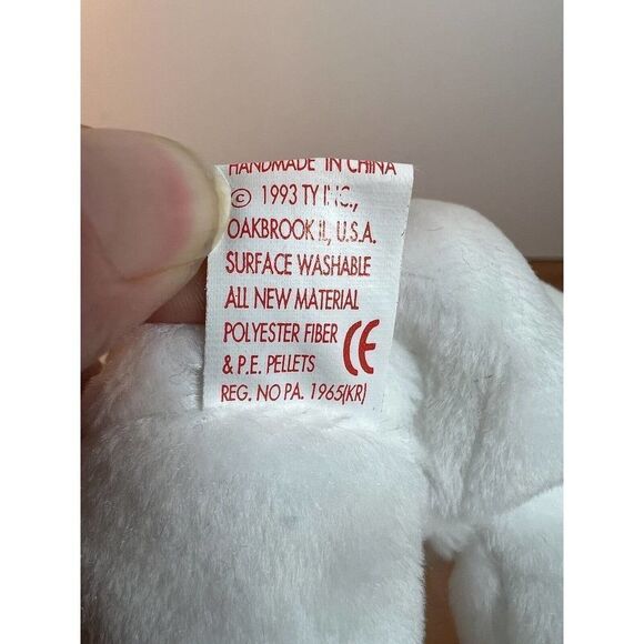 Ty Beanie Baby Valentino The Bear Collectible Plush Retired Vintage 1994 - Picture 6 of 7